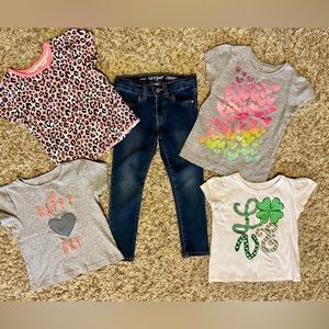 Cat & Jack Jeggings with Tees